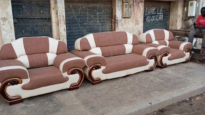 Blush and cocoa sofa set
