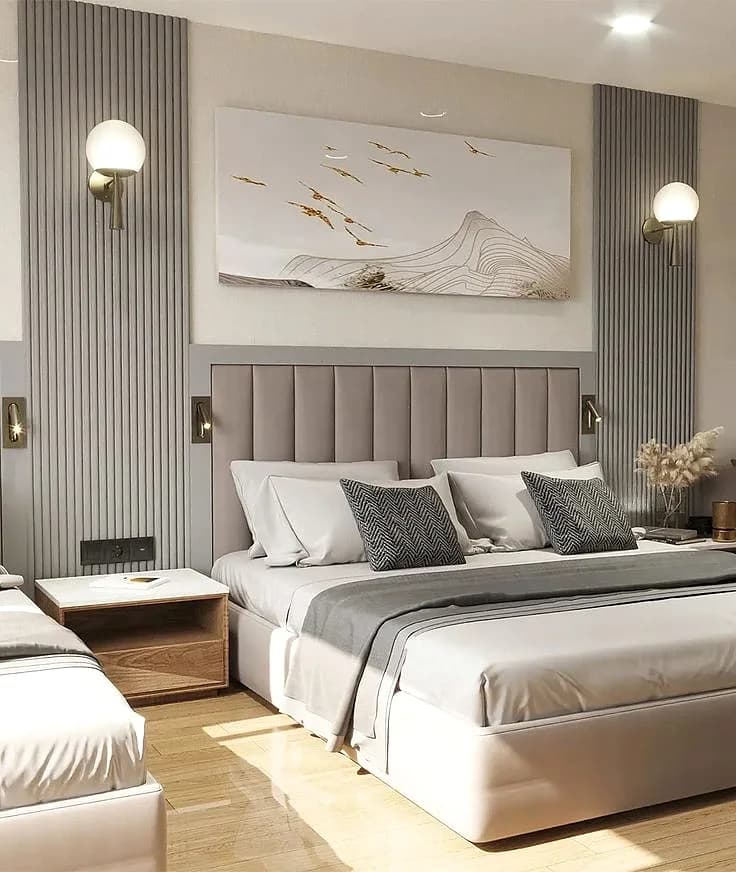 Soft neutral bedroom suite