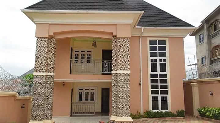 Warm neutral entrance facade