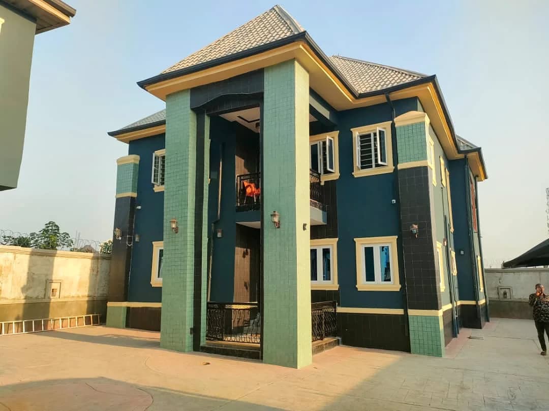 Deep teal statement duplex
