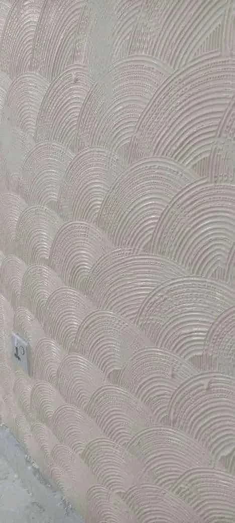 Pearl fan-stencil texture