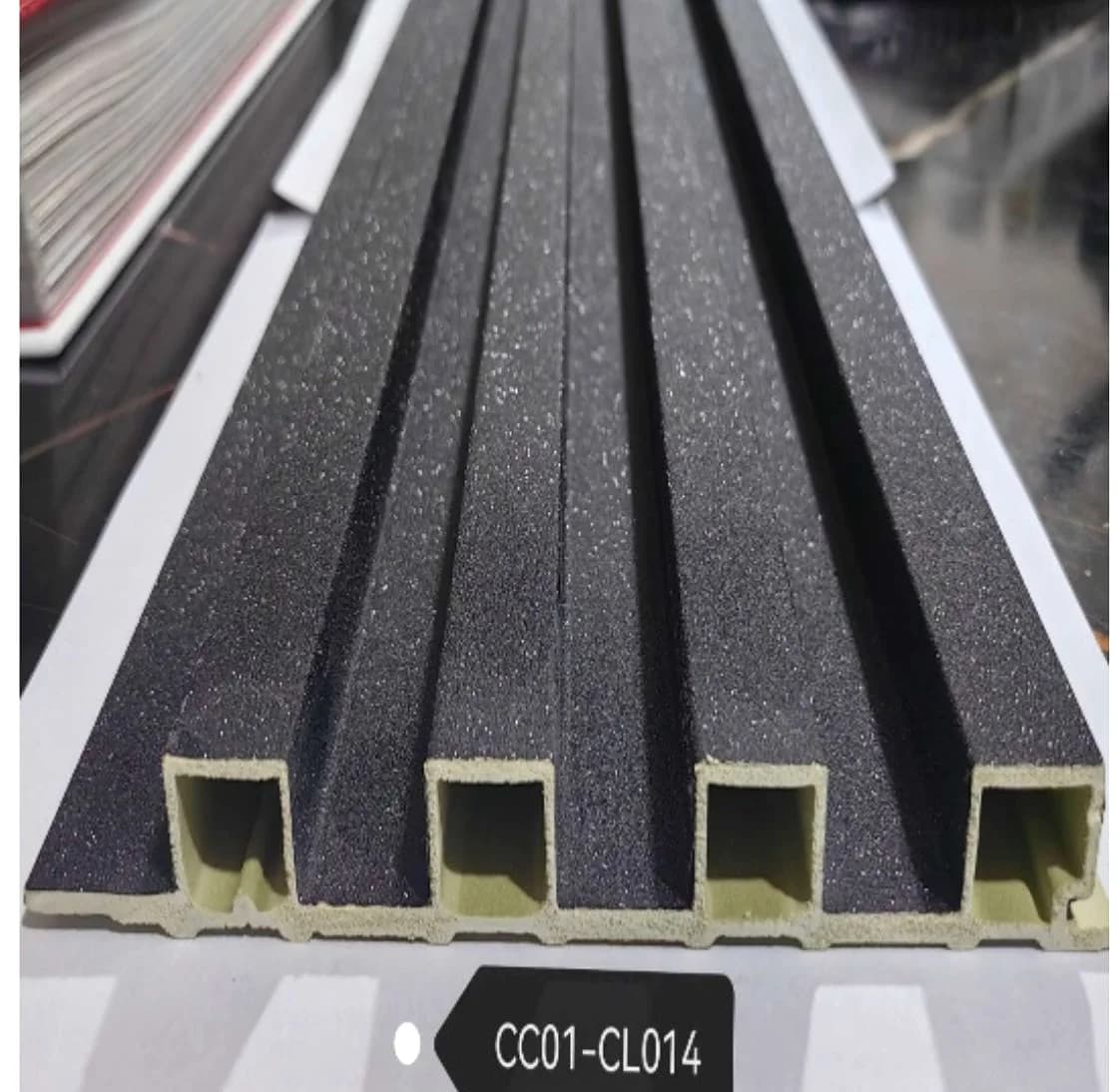 Charcoal fluted-panel selection