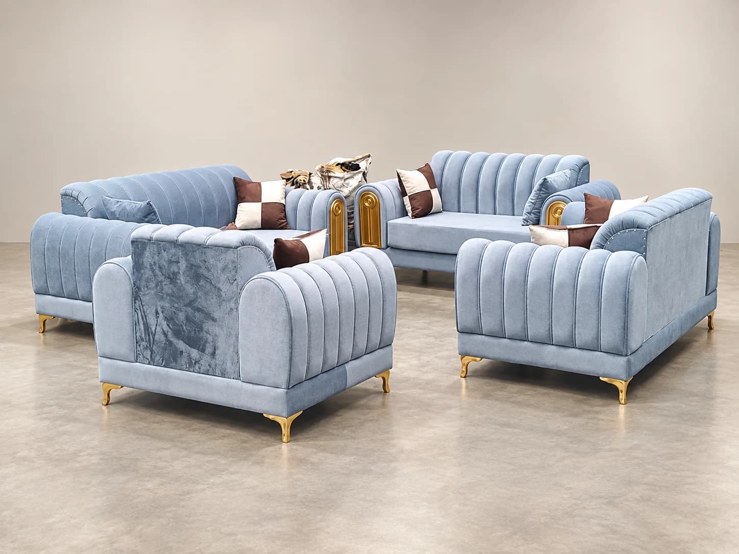 Powder-blue Doragloss furniture set