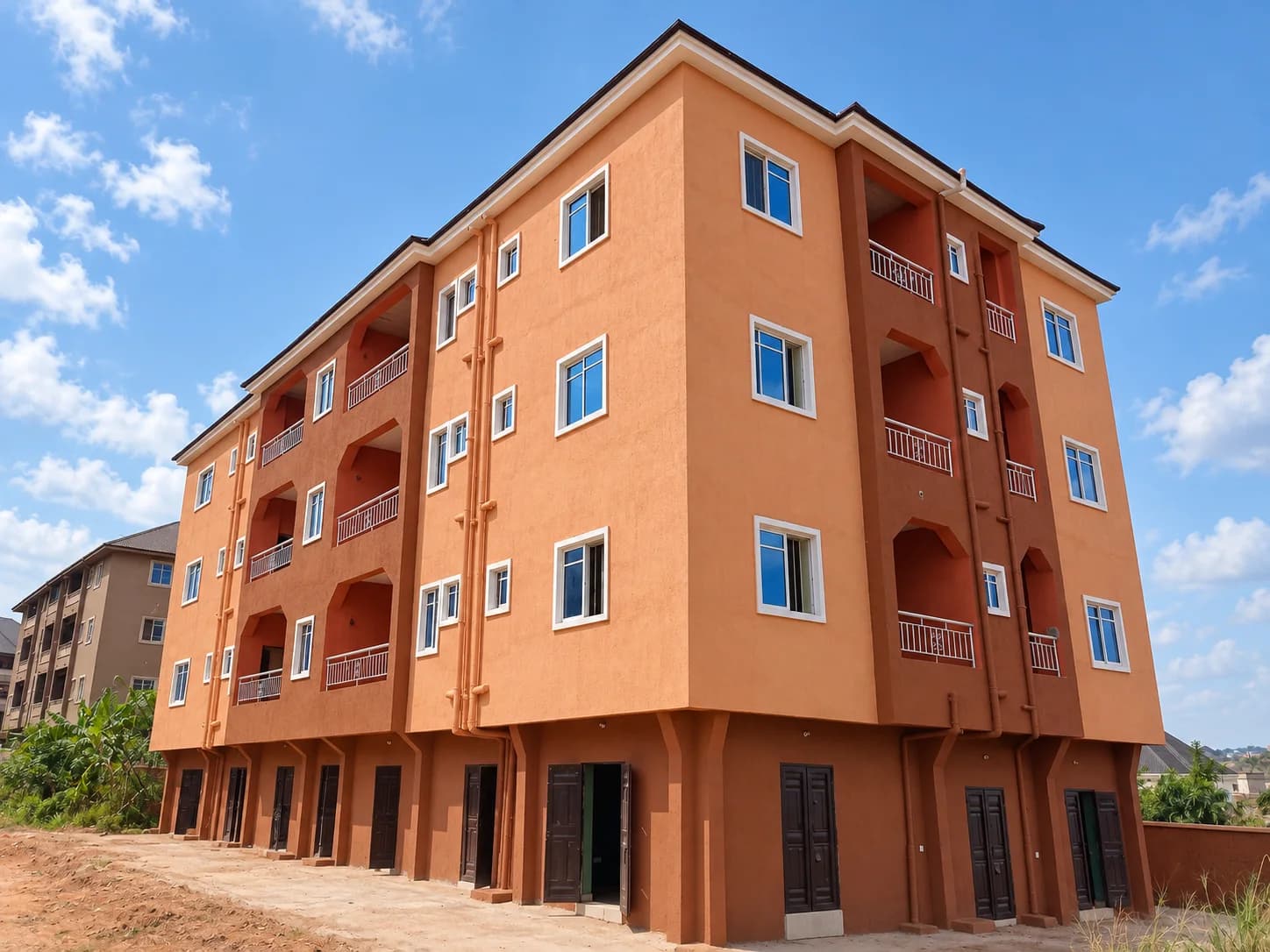 Terracotta multi-unit residential finish